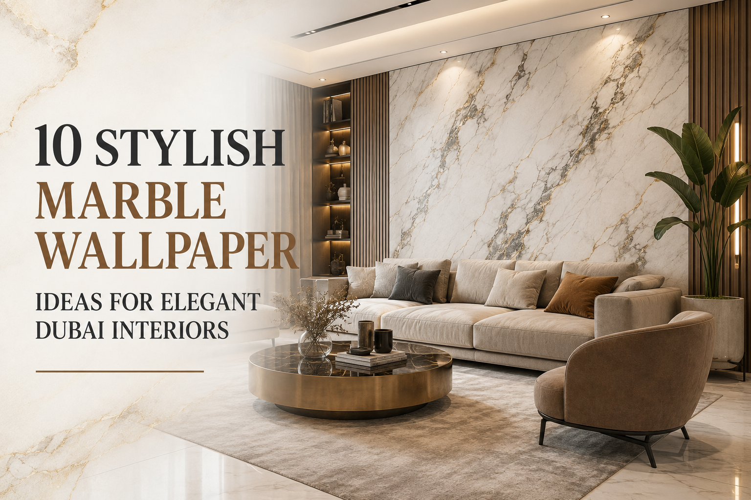 10 stylish marble wallpaper ideas for elegant Dubai interiors